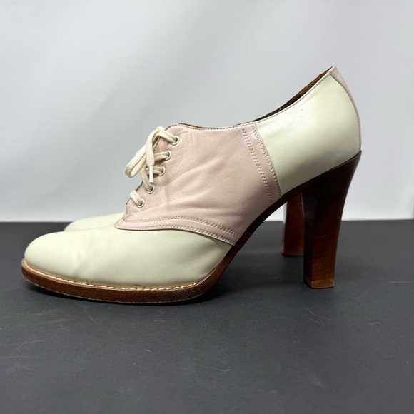 RALPH LAUREN COLLECTION 2005 derby lace tie heels, made in Italy, size 10 - Picture 10 of 16